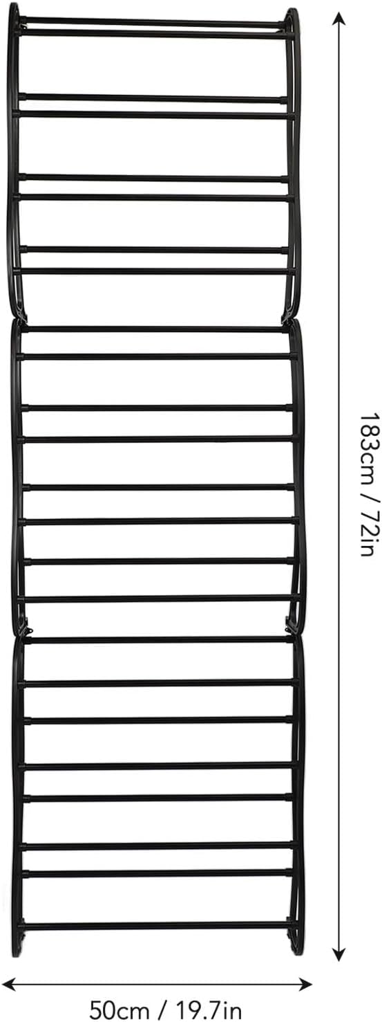 Semme Over The Door 12 Tier Shoe Rack Wall Mounted for Efficient Space Saving Solutions Ideal for Small Apartments and Dormitories