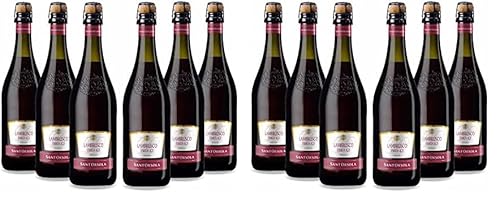SANT'ORSOLA Lambrusco Emilia I.G.T. Rosso Frizzante Sec Vin Petillant Italien Set de 6 Bouteilles x 75 cl (Lot de 2) SANT'ORSOLA Lambrusco Emilia I.G.T. Rosso Frizzante Sec Vin Petillant Italien Set de 6 Bouteilles x 75 cl (Lot de 2)