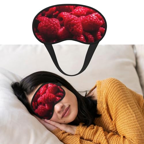 睡眠用アイマスク 通気性 遮光 睡眠マスク ラズベリーの山 ナイト目隠し ソフト 快適 ナイトアイ スリープシェード カバー 男女兼用 ホームナップ用アイカバー