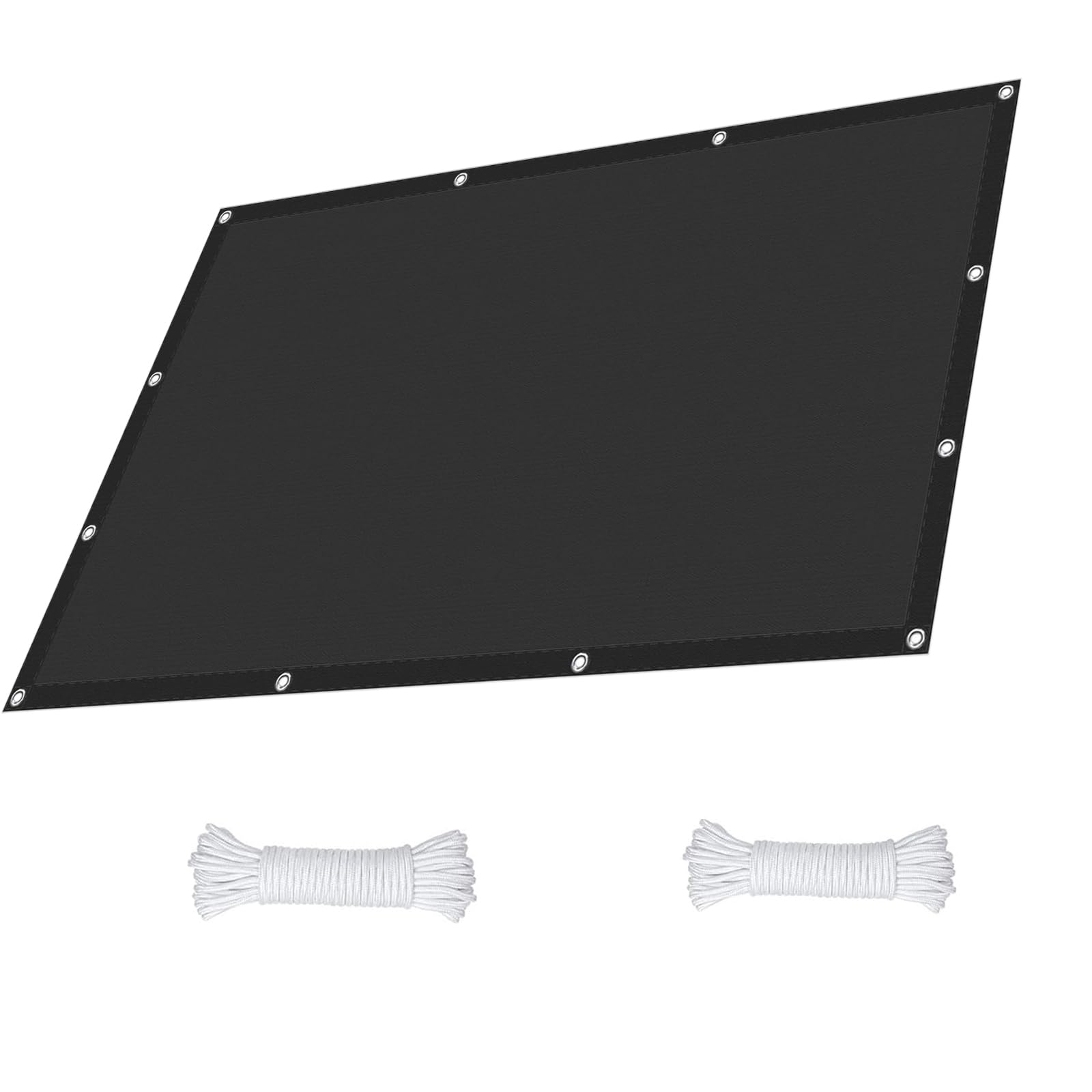 Wodoodporny Żagiel Przeciwsłoneczny Do Ogrodu I Na Taras 230 x 560 cm Prostokątny Wodoodporny Oddychający Wiatroodporny Zadaszenie Tarasu Do Ogrodu, Czarny
