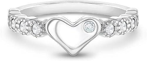 Impresionante anillo de plata de ley 925 con circonita cúbica transparente para niños y preadolescentes, bonitos y modernos anillos redondos de