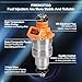 FIREMOTOO Fuel Injectors Pack of 6 1 Holes Compatible with Jeep Cherokee 1991-1993 Comanche 1991-1992 Wrangler 1991-1993 4.0L L6