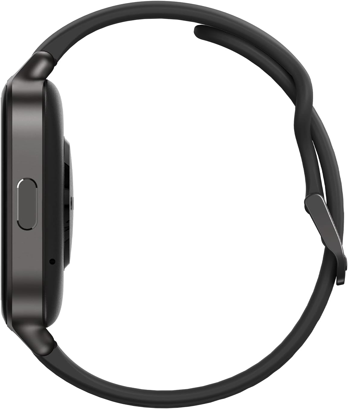 Kant view of the Ice-Watch ICE fit 1.0 smartwatch showing the side button and charging contacts.