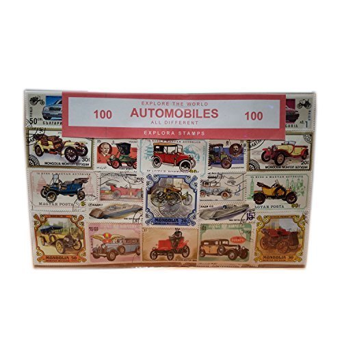 worldwide automobile auto trasporto veicoli a motore francobolli Collection – 100 different. Souvenir/Speicher/Memoria. Francobolli da collezione di tutto il mondo. timbre/Stempel/francobollo/sello.
