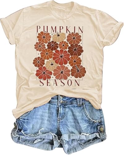Vintage Floral T Shirts for Women Boho Wildflower Graphic