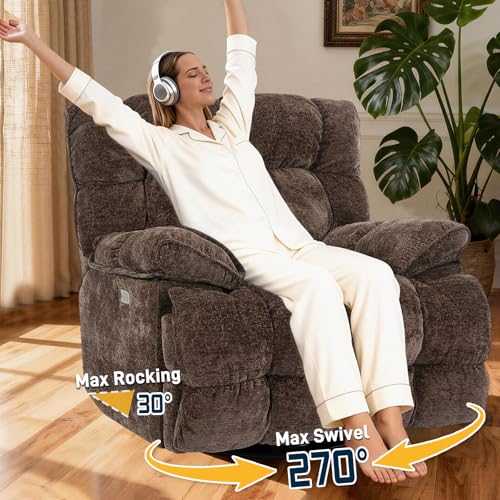 Sillón reclinable eléctrico marrón de una plaza miniatura 4