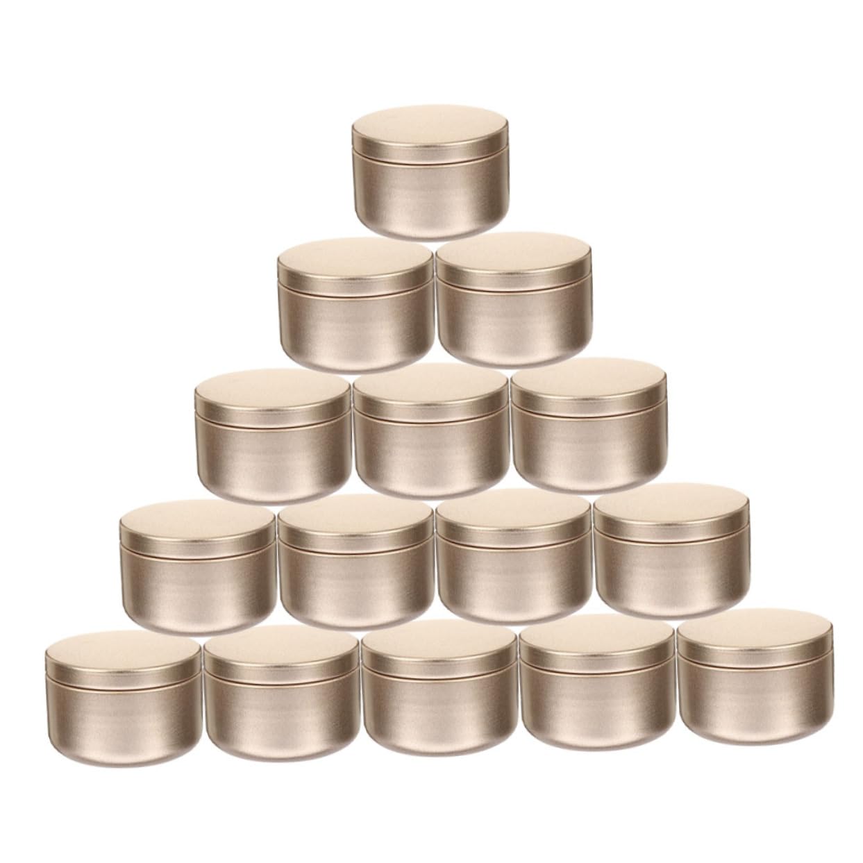 KALLORY 24pcs Aluminum Candle Tins Lids Candle Containers for for and Home Decor