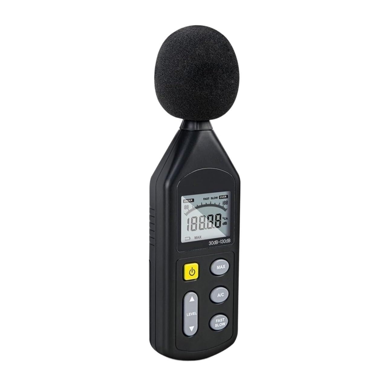 GHKryD decibel meter, Digital Sound Level Meter Noise Decibel 30-130dB with Color Screen & Max Hold Function