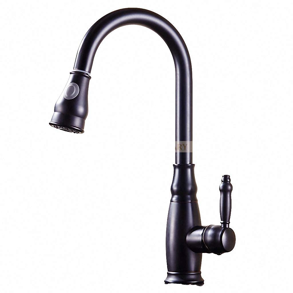 Robinet de cuisine pivotant noir pour simplifier vos repas