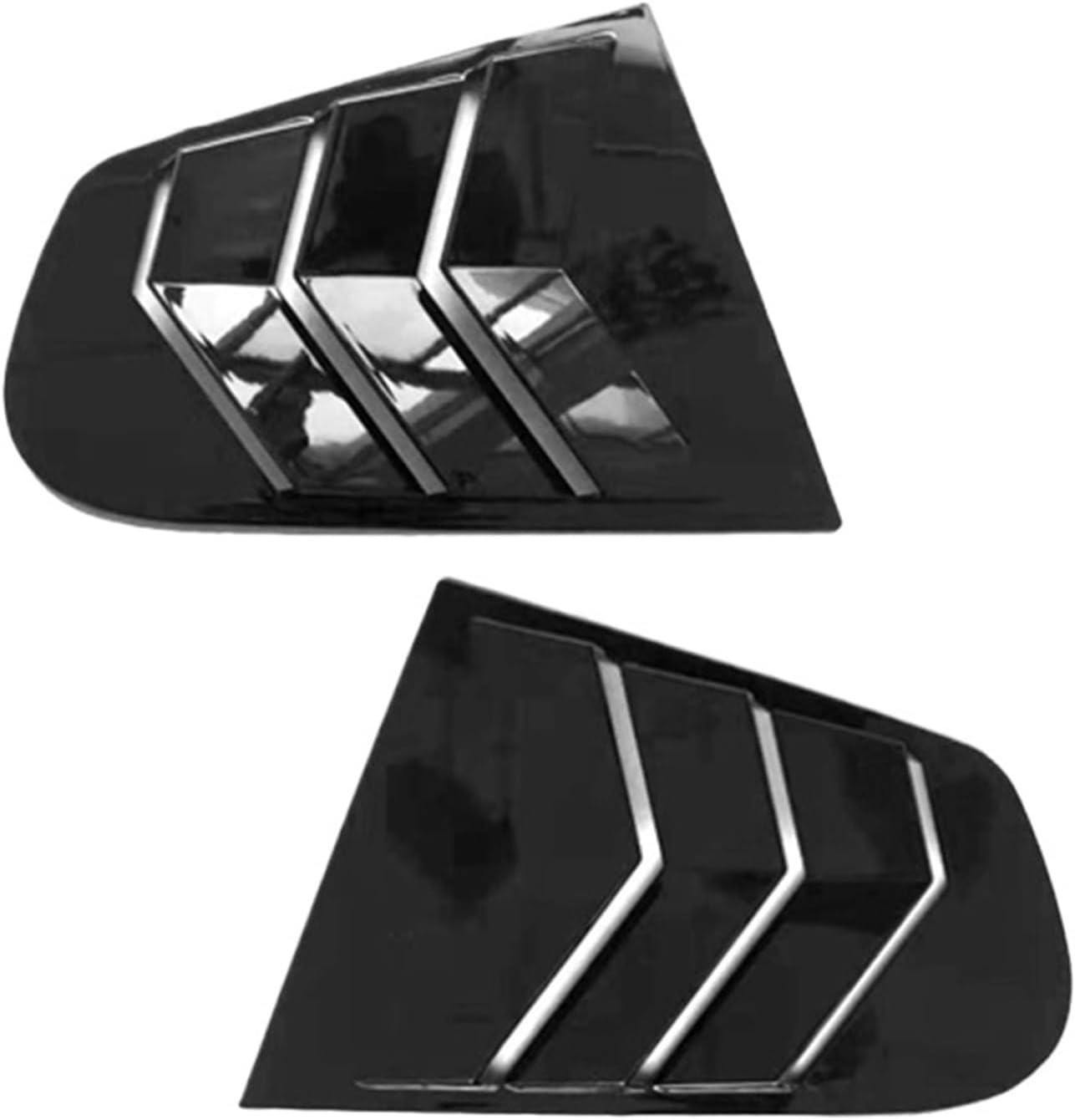 車のサイドウィンドウルーバースクープカバーベントカーボン表面スタイルスポイラー装飾用