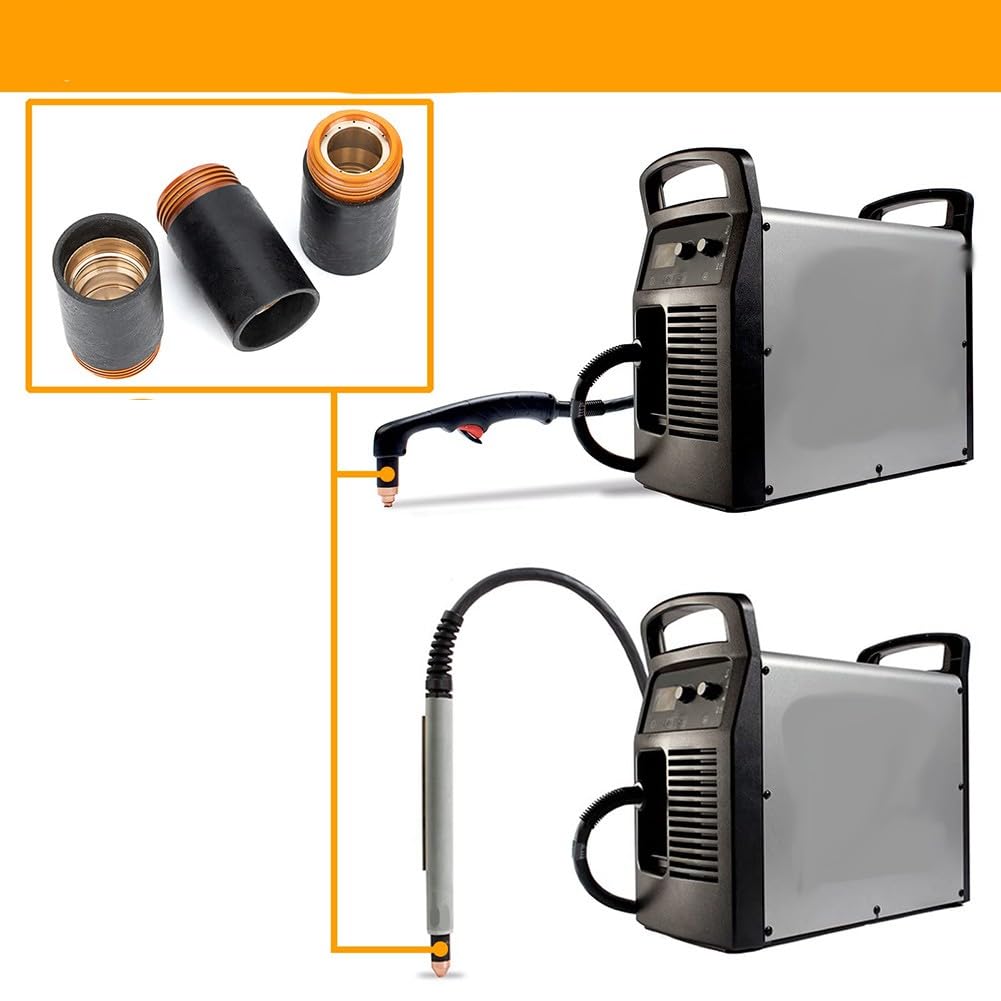 Lot de 3 capuchons de retenue plasma 220854 pour buses Hypertherm Powermax45, 6585105 HRT HRTs MRT, cuivre consommable coupe du métal