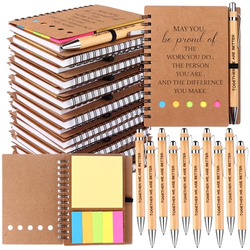 Stylos à bille en bambou et carnet pour ne plus perdre vos idées