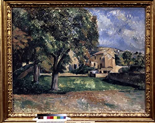 Peinture Cézanne Arbres dans un parc de Bouffan pour sublimer votre intérieur d'une émotion d'art