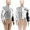 VOIKERDR Button Down Shirts for Women Outerwear Windbreaker Varsity Jacket for Women Summer Lightweight Jacket 2023 - Image 6