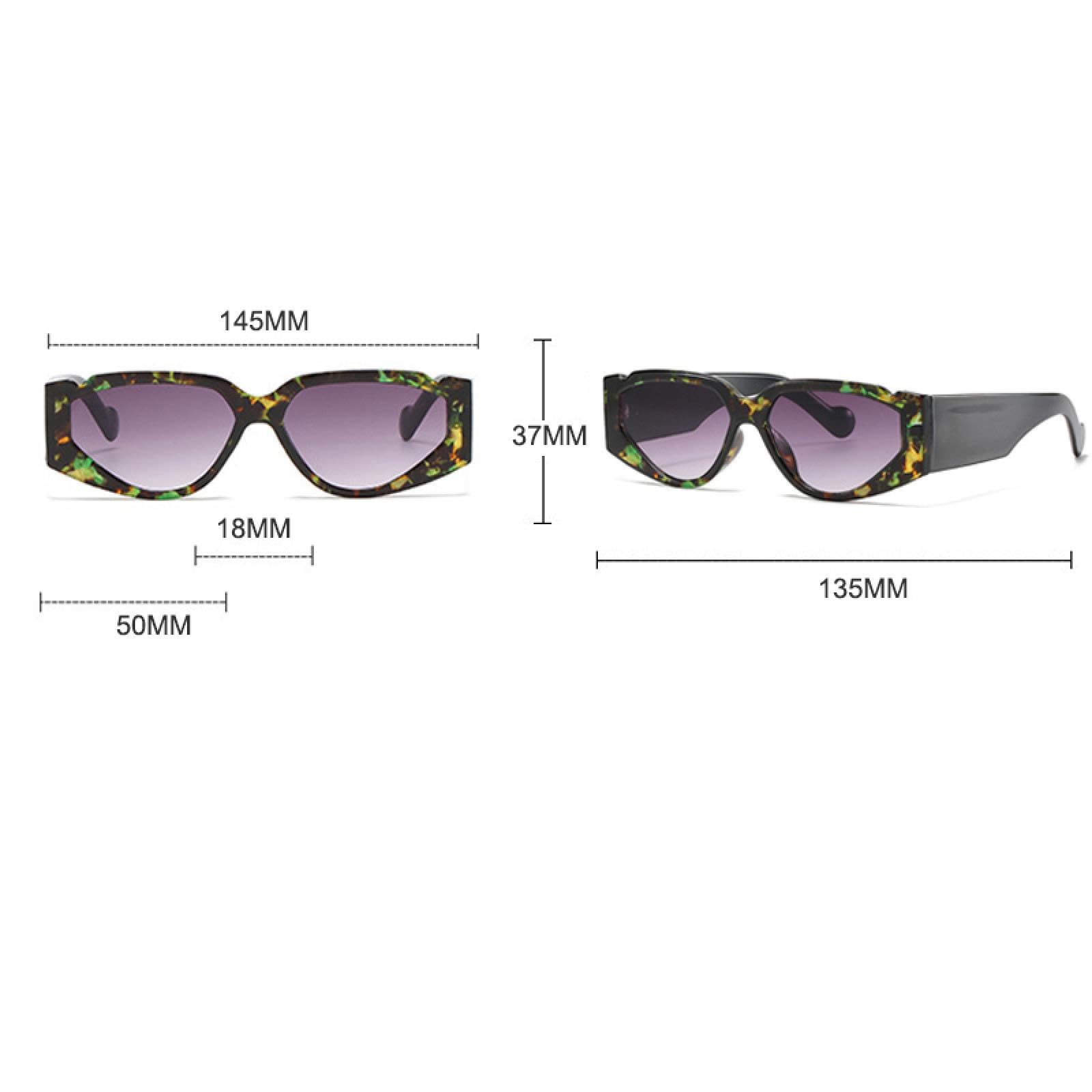 Occhiali da sole punk alla moda, da donna, vintage, a forma di occhio di gatto, da uomo, retrò, con tonalità verdi e grigie, UV400