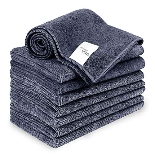 Image of Gizga Essentials Microfiber Cloth, 340 GSM, High Absorbent Automotive Microfibre Towels for Car Bike Cleaning Polishing Washing, Multipurpose Cloth for Laptop, Mobile Screen, Kitchen Cloth, 8 Unit