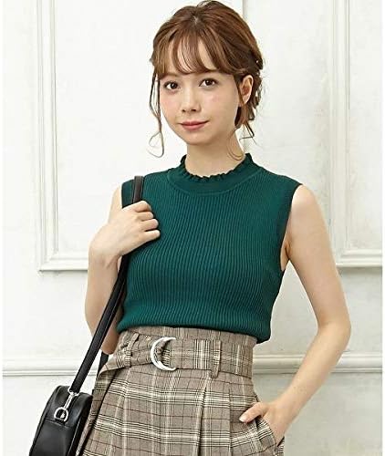 Amazon イング Ingni フリルハイネックノースリーブニット グリーン M セーター 通販 Amazon イング Ingni フリルハイネックノースリーブニット グリーン M セーター 通販