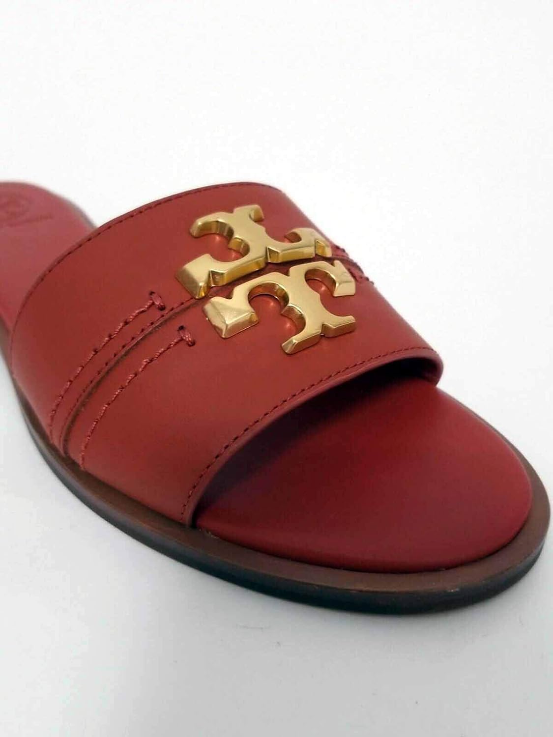Tory burch red slides Clearance