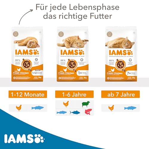 IAMS Trockenfutter mit Thunfisch für Katzen im Alter von 1-6 Jahren, 3 kg – Ansicht 5