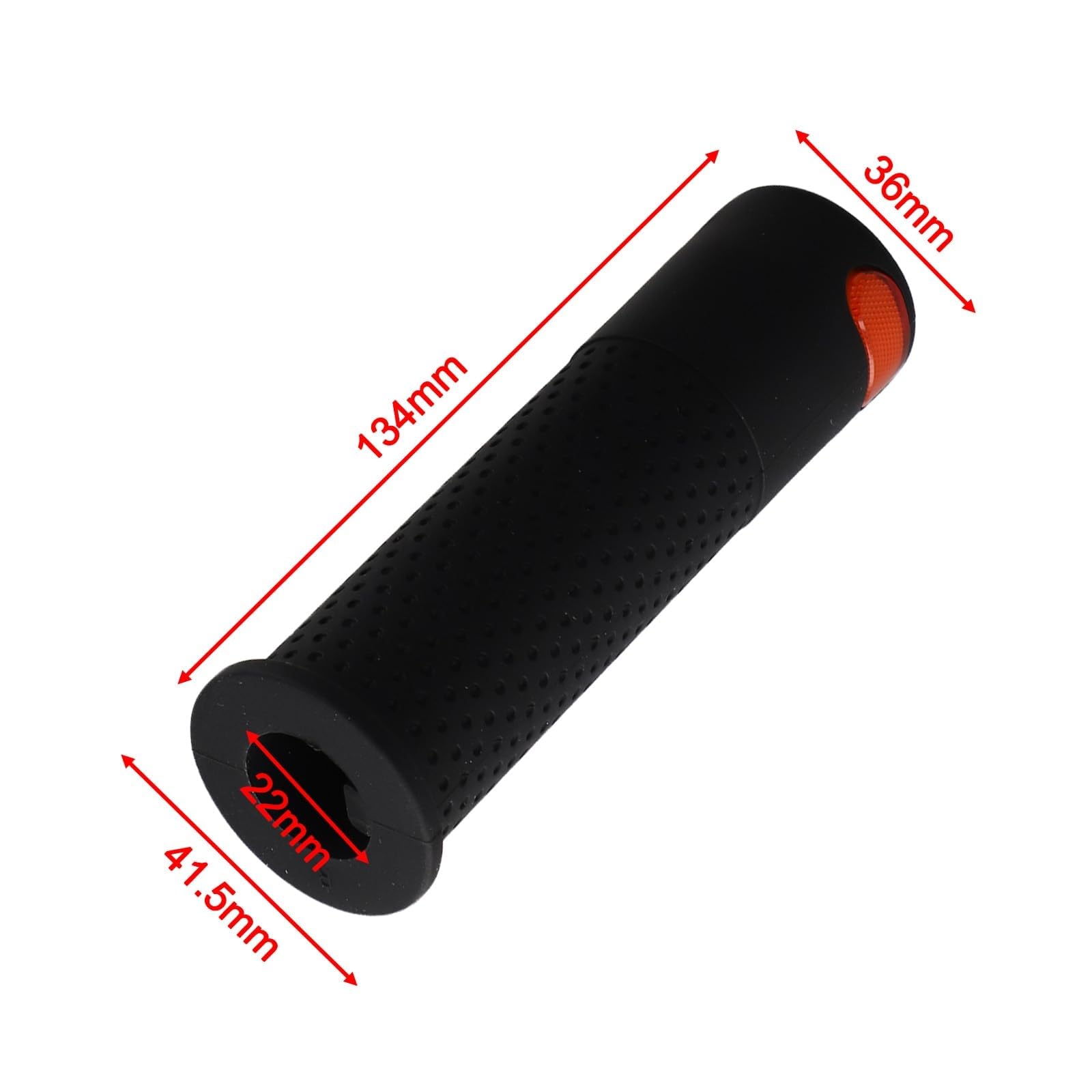 Lenkergriffe für Elektro-Scooter mit Blinker,135 mm, Blinker Scooter Silikon/ABS, für Xiaomi M365/Pro 1S/Pro 2/Mi3 für Ninebot Max G30/G30D, Schwarz/Grau