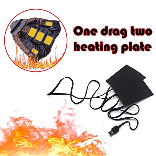 Almofada de aquecimento, Romacci Filme aquecido de fibra de carbono elétrico USB 3 engrenagem interr