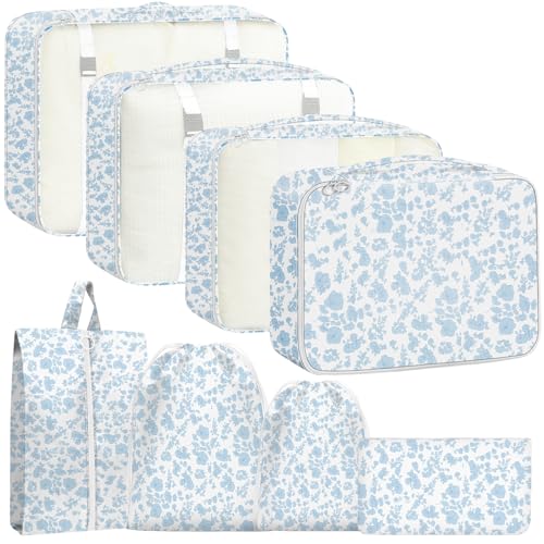 YEEYAA Packing Cubes for Travel - 8 Set Luggage...