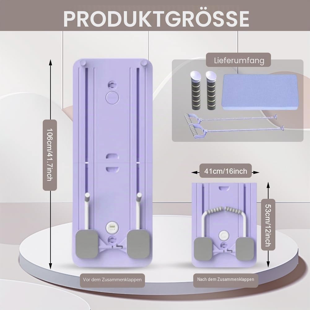 LOMUG Pilates Board, Pilates Reformer Maschine, Bauch Trainingsgerät Multifunktional, ideal für Anfänger und Profis