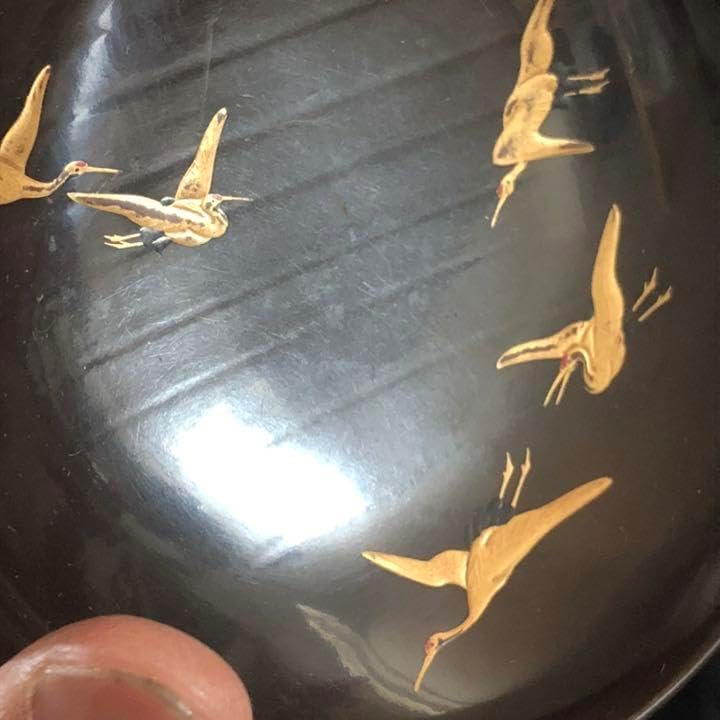 輪島塗 沈金 夫婦吸物椀 夫婦椀 蓋付お椀 お椀 2客 松に松笠 輪島塗