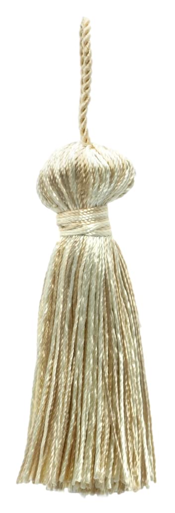 DÉCOPRO 3 (7,5 cm) Nappa a campana piccola, 1 (2,5 cm) Nappa ad anello/ artigianale n. BT3, Beige arenaria n. A10 (Beige chiaro) Venduta singolarmente - Italia