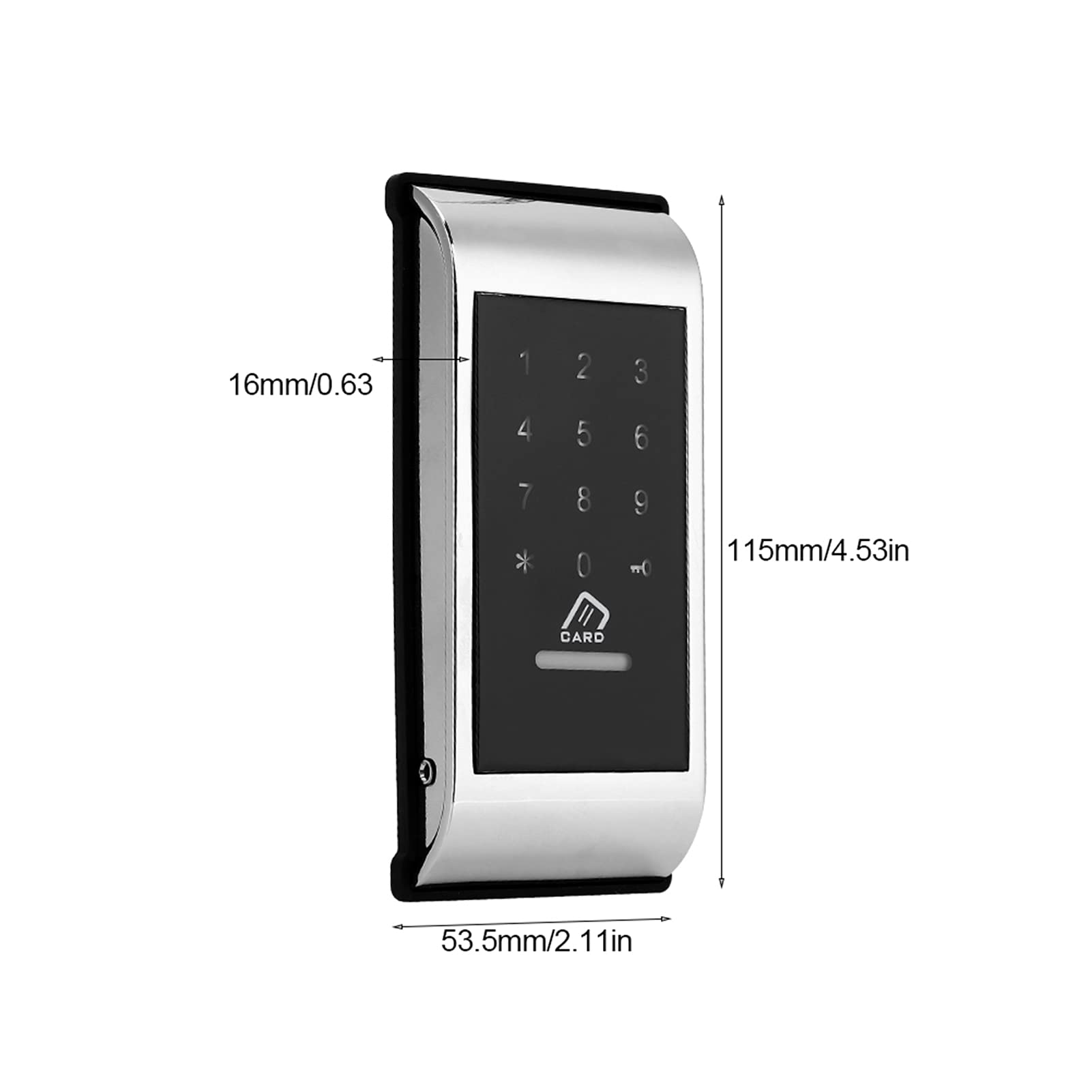 Touch Keypad Lock with Supervisor Password 6-15 Digits (SILVER)