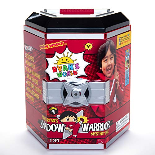 RYANS WORLD 200773.002 Warrior Case with Exclusive Figures and Ninja Themed Toys Multi 22.2 x 25.4 x 31.4 Centimeters