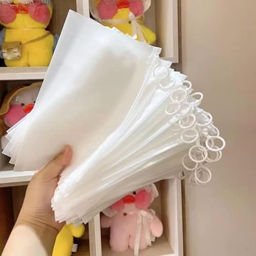 JunyueLiang ジッパー式袋 ポータブル 23cm x 14cm クリア ペンバッグ ペンホルダー フォルダー 防水ジップバッグ 收納袋 化粧品 領収書収納 文房具 引き出し仕切り用 オフィス用品 旅行収納 PVC製 多機能 (23*14cm 10