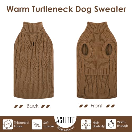 Image of AOFITEE Small Dog Sweater, Christmas Dog Sweaters for Small Dogs Girl Boy