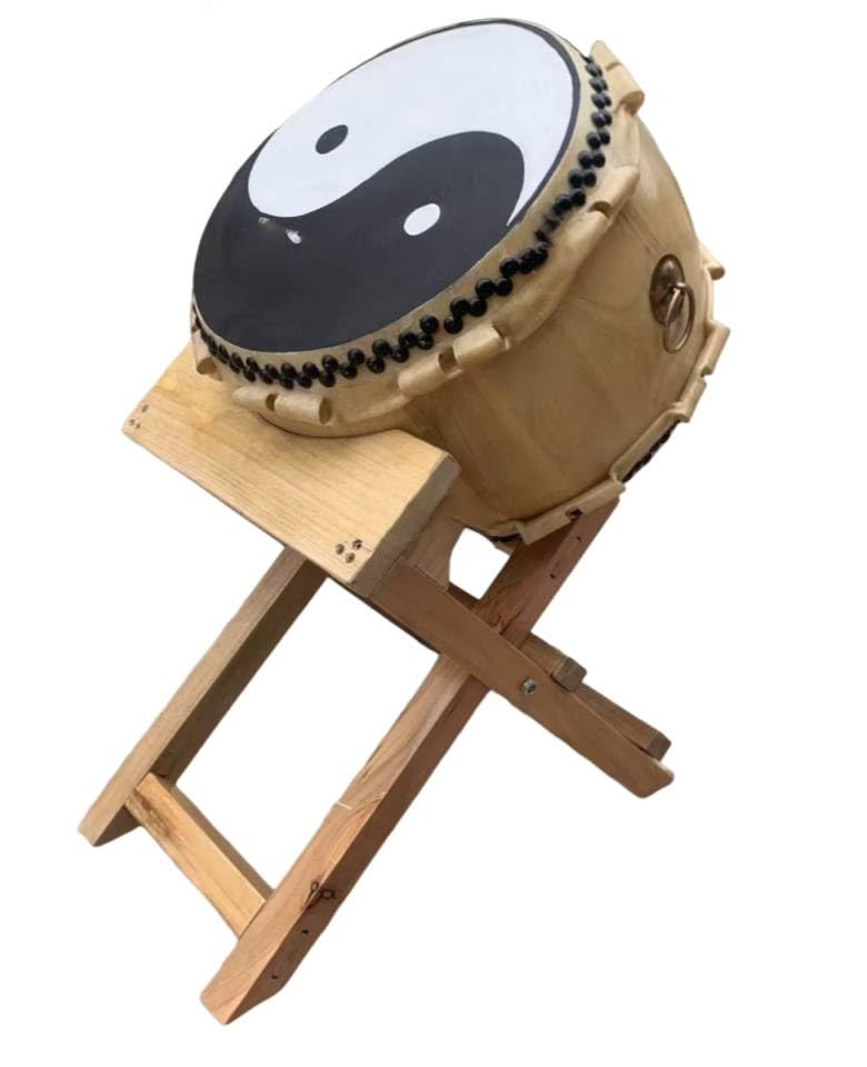 Taiko 40 cm spersonalizowany wzór Taiji kompletny zestaw instrumentów perkusyjnych