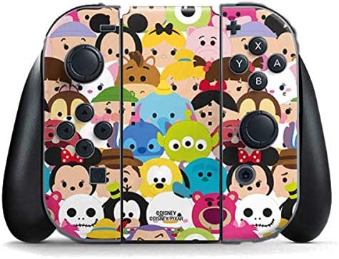 Skinit Decal Gaming Skin Compatible with Nintendo Switch (2017-2021) Joy-Con Controller - Officially Licensed Disney Tsum Tsum Close up Characters Design