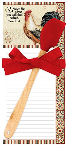 Brownlow GiftsCompanion with Scripture, Bohemian Rooster, Red