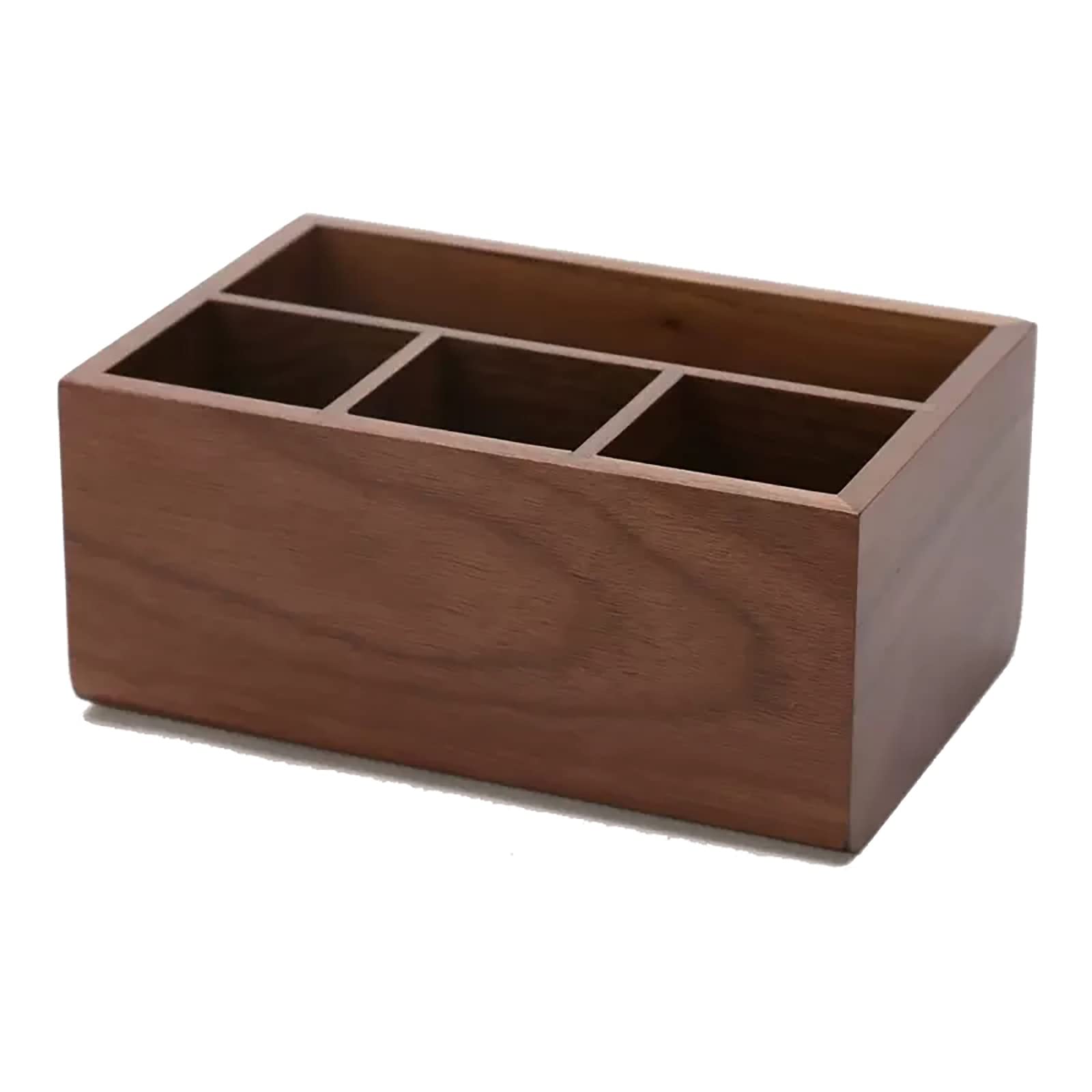 DUMRALBQE Wooden Pencil Pot Wooden Multi Pen Holder Solid Wood Desk Ornaments Loading Organizer for Home Office