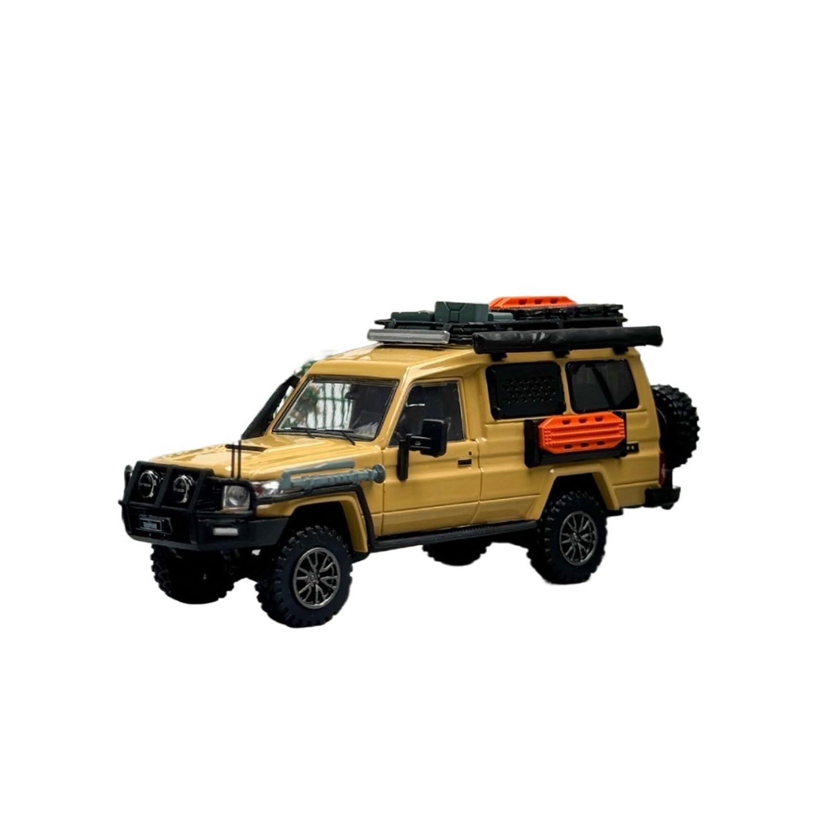LXGLYLOU Metal Scale Replica 1 64 For Land Cruiser Landcruiser J70 LC78 Off-Road Modified Car Model Hobby Collectible Hobbies Vehicles Games Set(Yellow)
