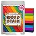 GOODTAKE 10 Colors Wood Stain Powder, Wood Dye Stain Powder That Makes Vibrant Wood, Premium Fast Dry Wood Stain Powder for Crafts, Multiple Finishes - for Indoor Outdoor Wooden (10 Colors)
