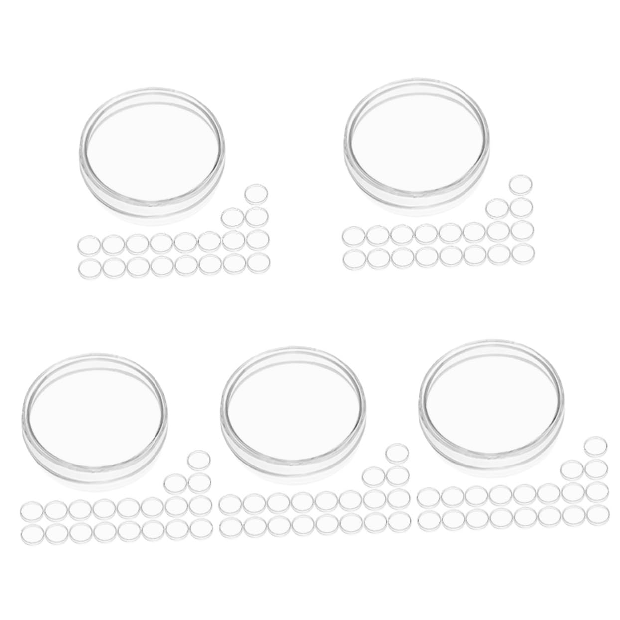 ULTECHNOVO 100pcs Clear Petri Dishes with Lids for Laboratory Use Culture Dishes for Plant and Cell Tissue Experiments Smooth for Sample