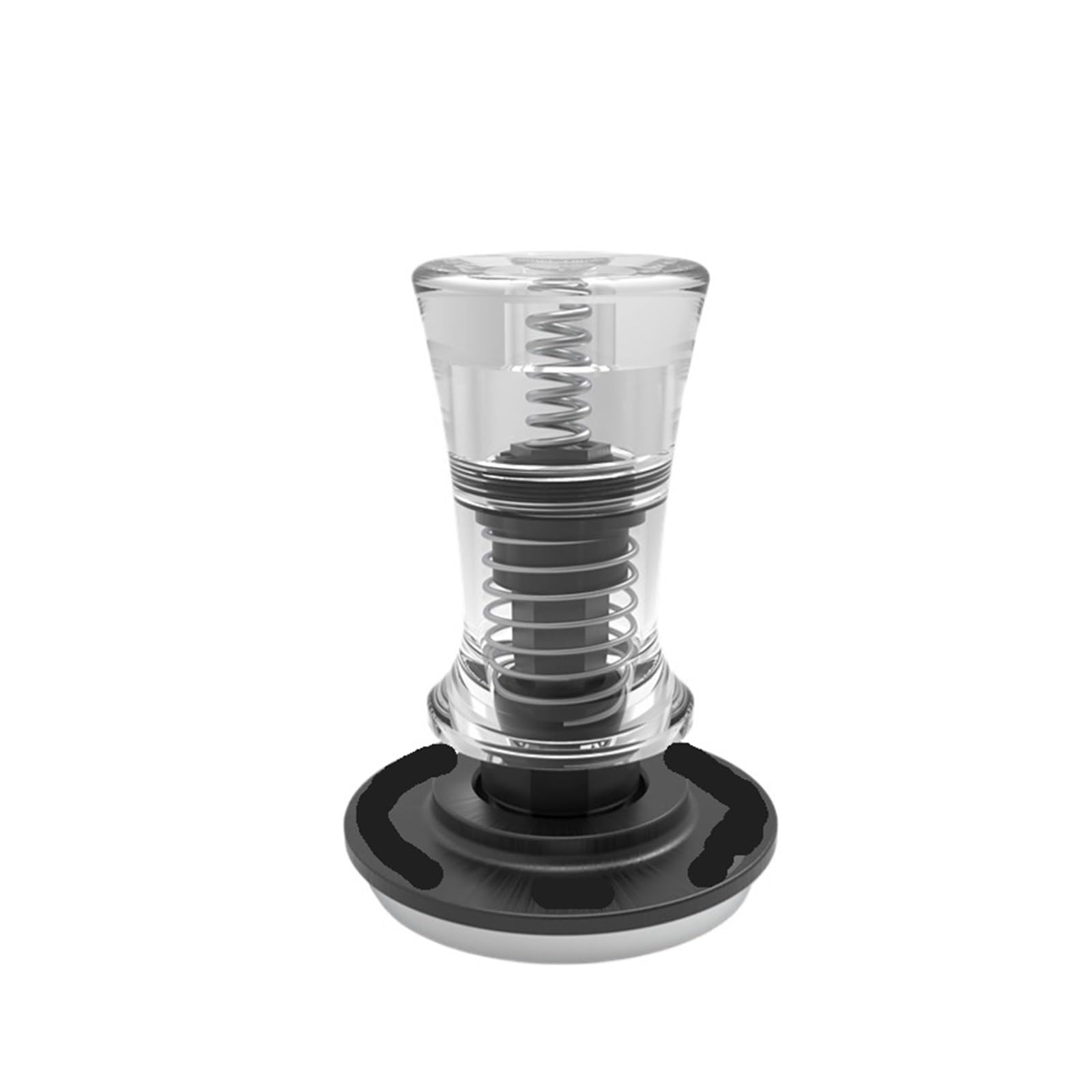Tamper a pressione costante con manico in acrilico a doppia molla for caffè in polvere 51/53/54/58MM