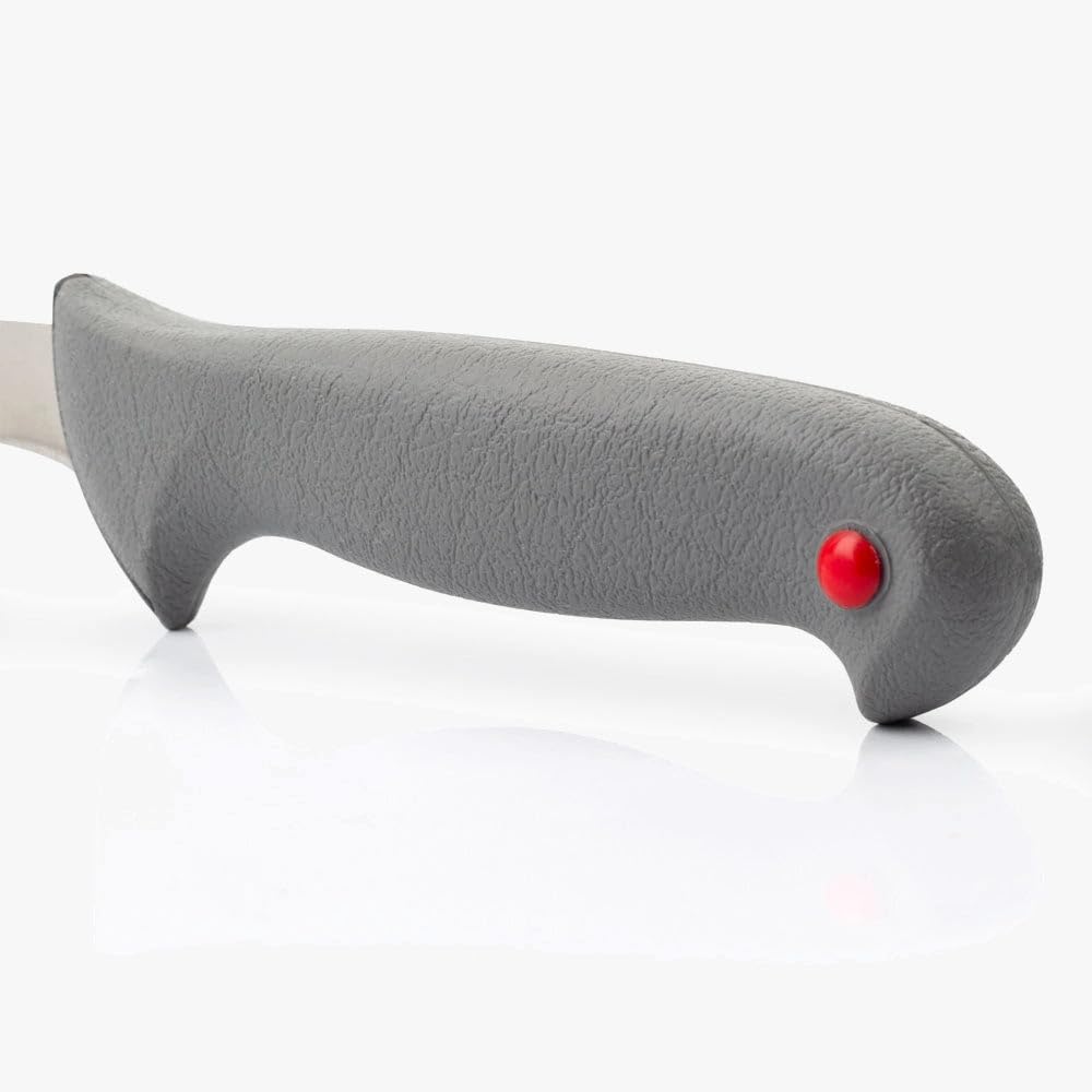Arcos Serie Colour Prof - Cuchillo Fileteador Flexible - Hoja de Acero Inoxidable NITRUM de 200 mm - Mango de Polipropileno recubierto de Elastómero Color gris