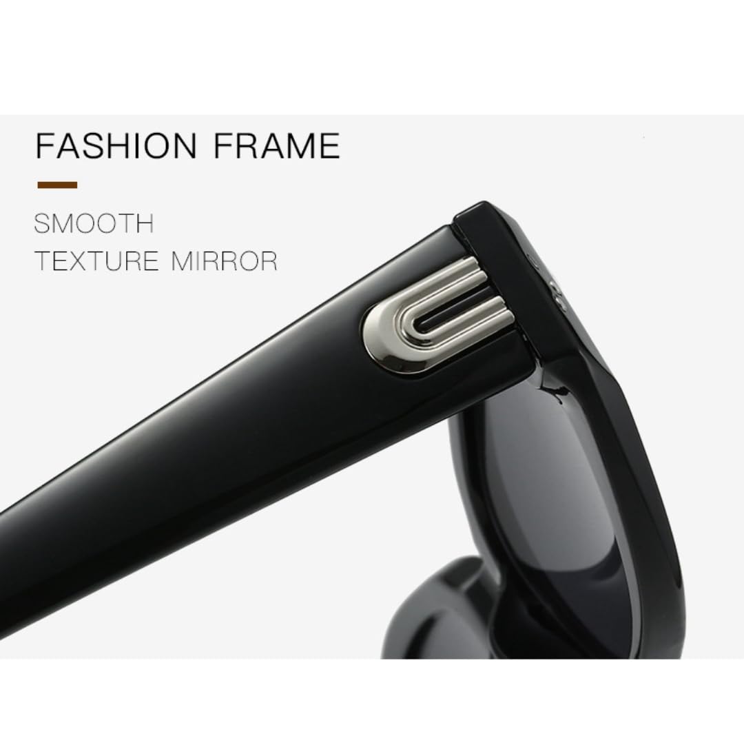 Gafas de sol estilo ojo de gato con remaches para mujer y hombre de lujo ligero y a la moda con protección UV400.