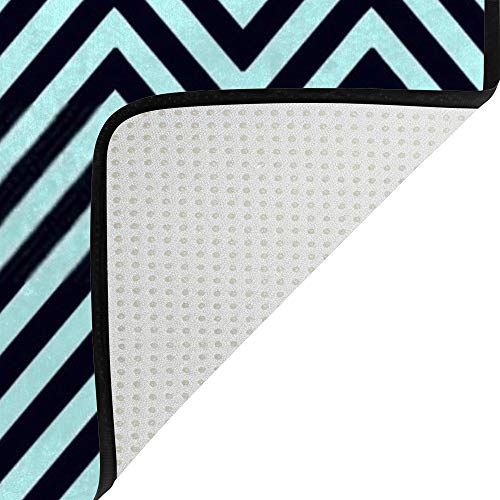 Tapis de salon en velours corail noir vert grand format extensible - 5