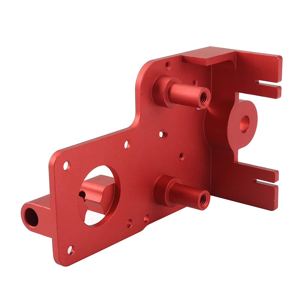 Extrudeuse MK8 pour imprimante 3D Version améliorée Ender-3/3s/v2 Double vitesse/poulie Installation courte portée Plaque de fixation
