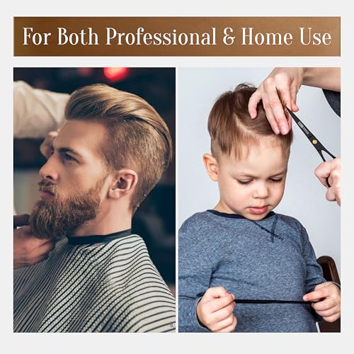 facn hair cutting scissors - professional hair scissors 65 inch razor edge barber shears salon hair cutting shears - japanese stainless steel - precision cutting premium shears for men women amp kids