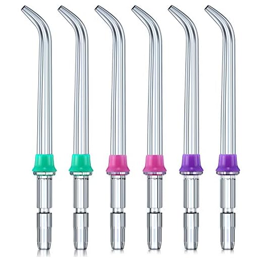 Puntas de Irrigador Dental Clásico de Reemplazo Accesorios de Boquilla de Chorro de Agua Dental para Waterpik Water Flossers (Like WP-100) y Otros Irrigadores Bucales (6 Piezas)