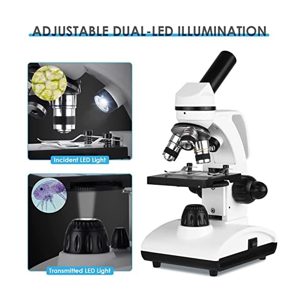 40X-1000X-Microscopes-for-Students-Kids-Adults-Cordless-Biological-Compound-Monocular-Microscopes-with-Microscope-Slides-Set-Phone-Adapter-Dual-LED-Illumination-Power-Optical-Glass-Lenses 40X-1000X-Microscopes-for-Students-Kids-Adults-Cordless-Biological-Compound-Monocular-Microscopes-with-Microscope-Slides-Set-Phone-Adapter-Dual-LED-Illumination-Power-Optical-Glass-Lenses