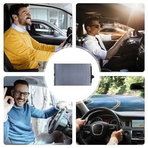 Parasole retrattile per parabrezza auto - Tende eibili con privacy magnetica per anteriore e posteriore Parasole per finestrini auto