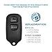 Keyless2Go Replacement for New Keyless Entry Remote Car Key Fob 3 Button FCC HYQ12BBX HYQ12BAN (2 Pack)